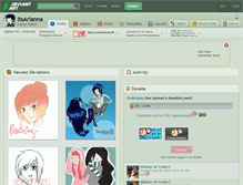 Tablet Screenshot of itsarianna.deviantart.com