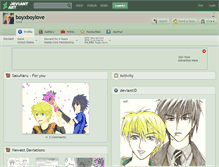 Tablet Screenshot of boyxboylove.deviantart.com