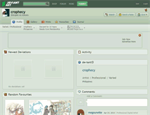 Tablet Screenshot of crophecy.deviantart.com