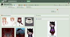 Desktop Screenshot of black-cat7510.deviantart.com