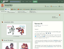 Tablet Screenshot of honeyodew.deviantart.com