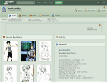 Tablet Screenshot of kco-komiko.deviantart.com