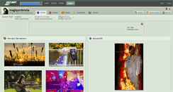 Desktop Screenshot of magiqumbrella.deviantart.com