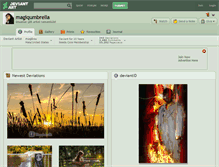 Tablet Screenshot of magiqumbrella.deviantart.com