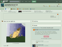 Tablet Screenshot of jayfeatherslover123.deviantart.com