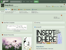 Tablet Screenshot of deep-brown.deviantart.com