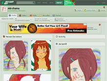 Tablet Screenshot of aki-chama.deviantart.com