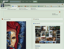 Tablet Screenshot of nickidee.deviantart.com