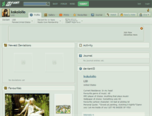 Tablet Screenshot of kokololio.deviantart.com