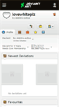 Mobile Screenshot of lovewhiteplz.deviantart.com