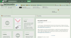 Desktop Screenshot of kazethecursedone.deviantart.com