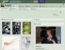 Tablet Screenshot of miriabella.deviantart.com