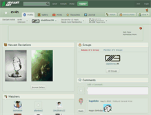 Tablet Screenshot of ev4n.deviantart.com