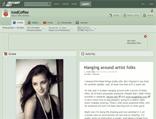 Tablet Screenshot of icedcoffee.deviantart.com