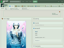 Tablet Screenshot of itori.deviantart.com