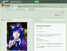 Tablet Screenshot of positori.deviantart.com