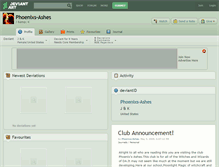Tablet Screenshot of phoenixs-ashes.deviantart.com