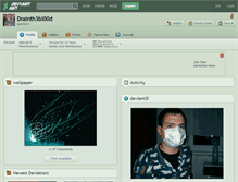 Tablet Screenshot of drainth3bl00d.deviantart.com