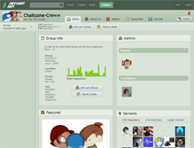 Tablet Screenshot of chalkzone-crew.deviantart.com