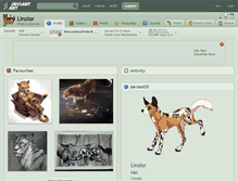 Tablet Screenshot of linzlor.deviantart.com