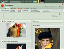 Tablet Screenshot of cuddlyparrot.deviantart.com