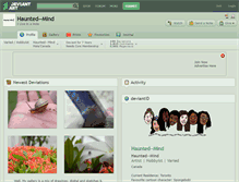 Tablet Screenshot of haunted--mind.deviantart.com