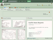 Tablet Screenshot of ianuzumaki.deviantart.com