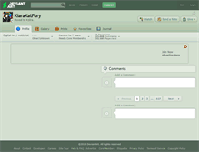 Tablet Screenshot of kiarakatfury.deviantart.com