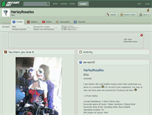 Tablet Screenshot of harleyrosailes.deviantart.com