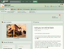 Tablet Screenshot of glam-our.deviantart.com