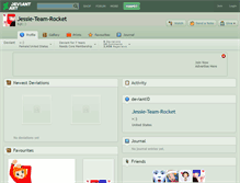 Tablet Screenshot of jessie-team-rocket.deviantart.com