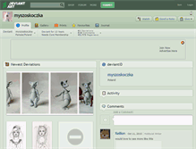 Tablet Screenshot of myszoskoczka.deviantart.com