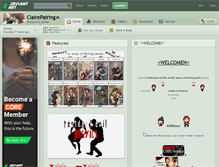 Tablet Screenshot of clairepairing.deviantart.com