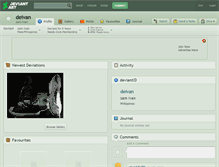 Tablet Screenshot of deivan.deviantart.com