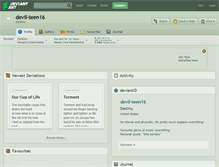 Tablet Screenshot of devil-teen16.deviantart.com