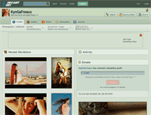 Tablet Screenshot of kyngafreaxx.deviantart.com