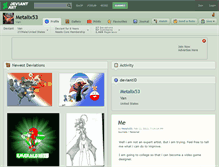 Tablet Screenshot of metalix53.deviantart.com