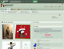 Tablet Screenshot of gaarakunfan1.deviantart.com