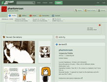 Tablet Screenshot of phantomroses.deviantart.com