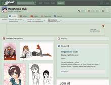 Tablet Screenshot of meganekko-club.deviantart.com