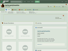Tablet Screenshot of maria-pantyhoseties.deviantart.com