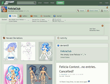 Tablet Screenshot of feliciaclub.deviantart.com