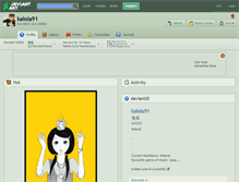 Tablet Screenshot of kalola91.deviantart.com