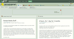 Desktop Screenshot of lightninghedgehog01.deviantart.com