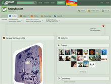 Tablet Screenshot of happytoaster.deviantart.com
