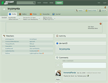 Tablet Screenshot of kryzmynta.deviantart.com