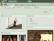 Tablet Screenshot of nikiq.deviantart.com