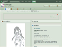 Tablet Screenshot of invisible2u.deviantart.com