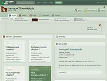 Tablet Screenshot of hunnypot23newmelody.deviantart.com