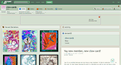 Desktop Screenshot of clow-cards.deviantart.com